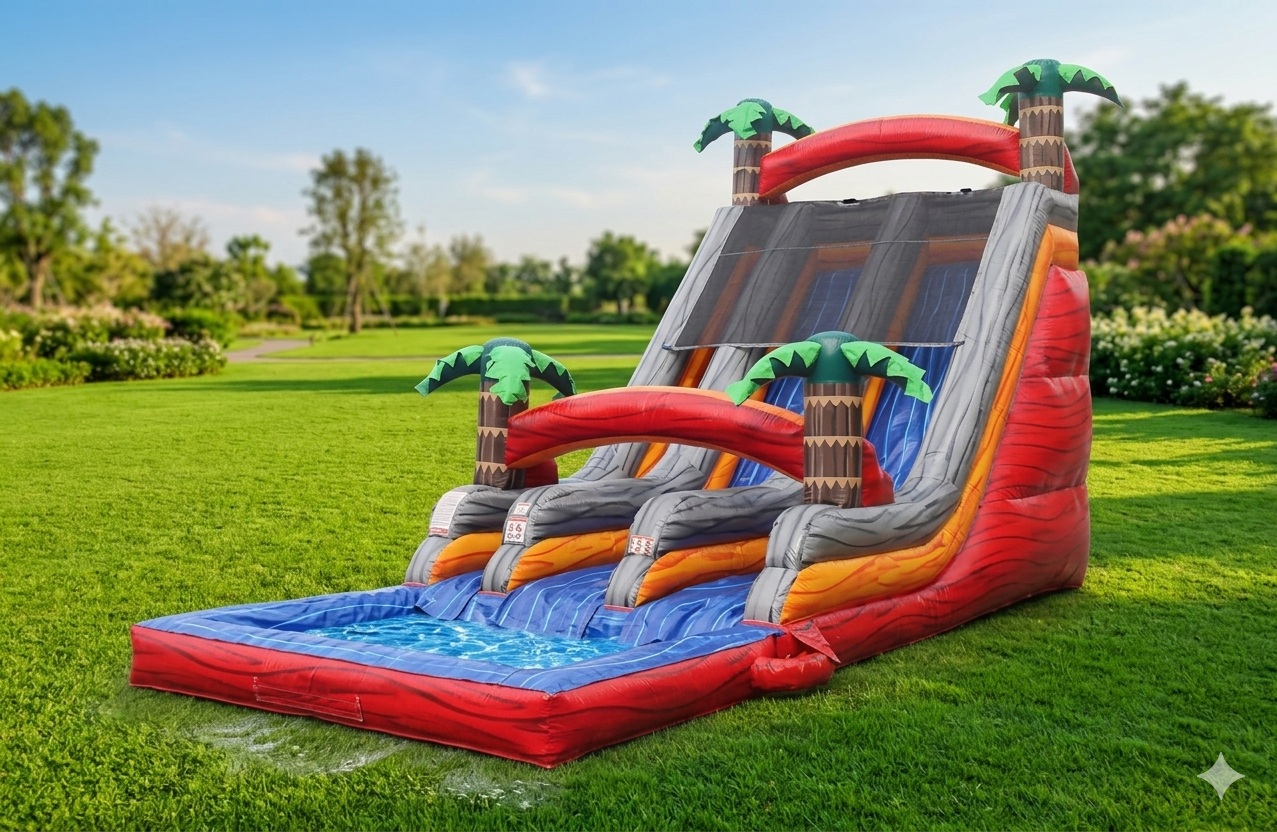 Palm Paradise Dual Lane Slide
